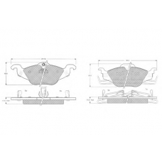 PF1221 PROCODIS FRANCE Комплект тормозных колодок, дисковый тормоз