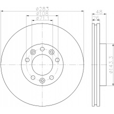 MDK0264 MINTEX Комплект тормозов, дисковый тормозной механизм
