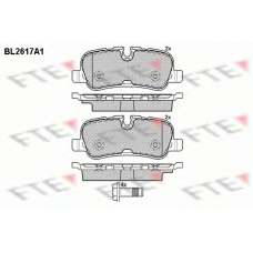 BL2617A1 FTE Комплект тормозных колодок, дисковый тормоз