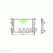 31-0954 KAGER Радиатор, охлаждение двигателя