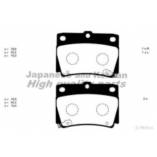 1083-1105 ASHUKI Комплект тормозных колодок, дисковый тормоз