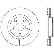 BDR2424.20 OPEN PARTS Тормозной диск