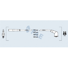 83266 FAE Комплект проводов зажигания
