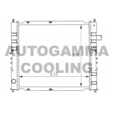 100924 AUTOGAMMA Радиатор, охлаждение двигателя