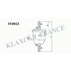 FE002z KLAXCAR FRANCE Топливный фильтр