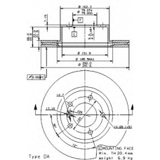 BS 8565 BRECO Тормозной диск