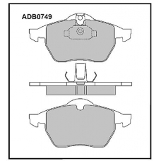ADB0749 Allied Nippon Тормозные колодки