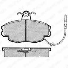 LP248 DELPHI Комплект тормозных колодок, дисковый тормоз