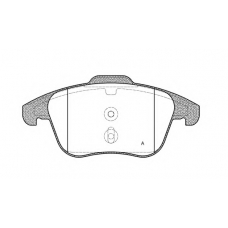 BPA1249.30 OPEN PARTS Комплект тормозных колодок, дисковый тормоз