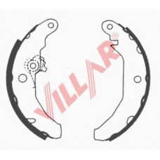 629.0529 VILLAR Комплект тормозных колодок