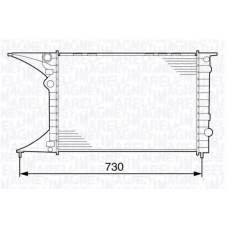 350213130700 MAGNETI MARELLI Радиатор, охлаждение двигателя
