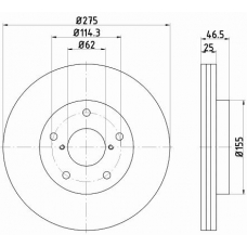 55327PRO PAGID Тормозной диск