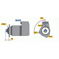 0 001 417 043 BOSCH Стартер