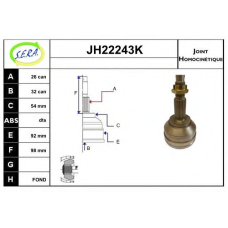 JH22243K SERA Шарнирный комплект, приводной вал