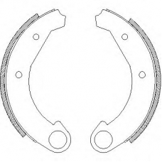 Z4005.00 WOKING Комплект тормозных колодок