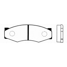 J PA-111AF JAPANPARTS Комплект тормозных колодок, дисковый тормоз