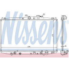 63345 NISSENS Радиатор, охлаждение двигателя