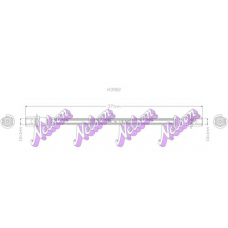 H3902 Brovex-Nelson Тормозной шланг