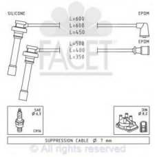 4.7136 FACET Ккомплект проводов зажигания