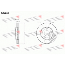 BS4808 FTE Тормозной диск