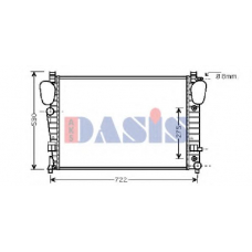 120006N AKS DASIS Радиатор, охлаждение двигателя