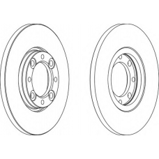 DDF105 FERODO Тормозной диск