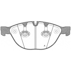 BPA0958.10 OPEN PARTS Комплект тормозных колодок, дисковый тормоз