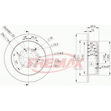 BD-4403 FREMAX Тормозной диск