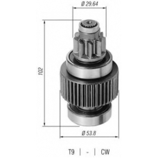 940113020313 MAGNETI MARELLI Ведущая шестерня, стартер