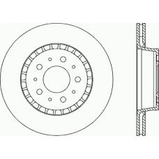 BDA1608.20 OPEN PARTS Тормозной диск