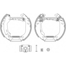 8DB 355 004-271 HELLA PAGID Комплект тормозных колодок