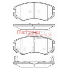 0953.02 METZGER Комплект тормозных колодок, дисковый тормоз