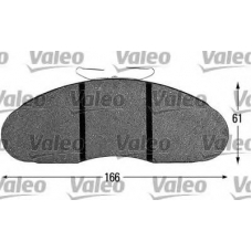541652 VALEO Комплект тормозных колодок, дисковый тормоз