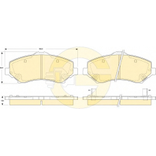 6146059 GIRLING Комплект тормозных колодок, дисковый тормоз