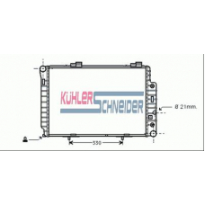 0307801 KUHLER SCHNEIDER Радиатор, охлаждение двигател