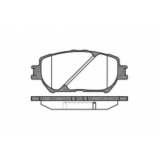P9843.00 WOKING Комплект тормозных колодок, дисковый тормоз