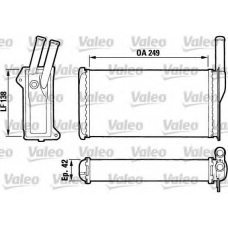 883742 VALEO Теплообменник, отопление салона
