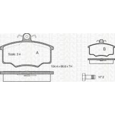 8110 10776 TRIDON Brake pads - front