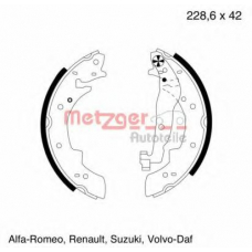 MG 300 METZGER Комплект тормозных колодок