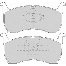 FD896A NECTO Комплект тормозных колодок, дисковый тормоз