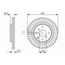 0 986 479 632 BOSCH Тормозной диск