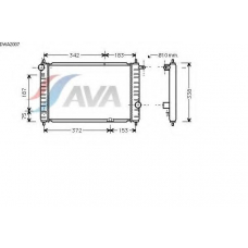 DWA2007 AVA Радиатор, охлаждение двигателя