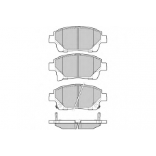 12-1393 E.T.F. Комплект тормозных колодок, дисковый тормоз