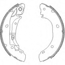 Z4163.00 WOKING Комплект тормозных колодок