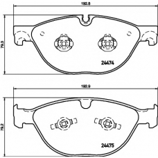 8DB 355 015-701 HELLA PAGID Комплект тормозных колодок, дисковый тормоз