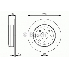 0 986 479 T83 BOSCH Тормозной диск