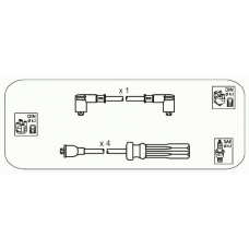 VL2 JANMOR Комплект проводов зажигания