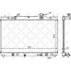 10-25149-SX STELLOX Радиатор, охлаждение двигателя
