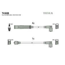 T490B TESLA Комплект проводов зажигания