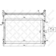 10-25395-SX STELLOX Радиатор, охлаждение двигателя